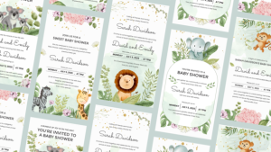 Videohive Baby Shower Invitation - Instagram Reel Template Product Promo template preview