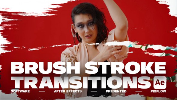 Videohive Brush Stroke Transitions V.4 For After Effects Elements template preview