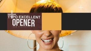 Videohive Typo Excellent Opener Openers template preview
