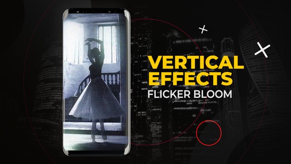 Videohive Vertical Flicker Bloom Effects | After Effects Elements template preview