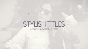Stylish Titles Video Displays template preview
