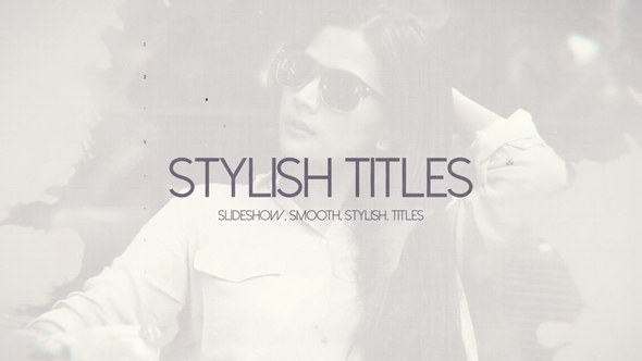 Stylish Titles Video Displays template preview