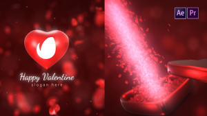 Videohive Valentine Sweet Logo Reveal Logo Stings template preview