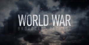 World War Broadcast Package Video Displays template preview