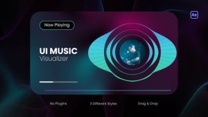 Videohive UI Music Visualizer Elements template preview