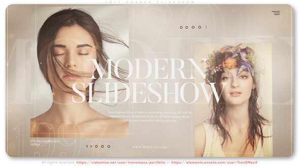 Videohive Soft Modern Slideshow Video Displays template preview