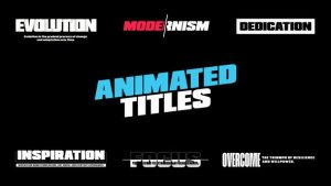 Videohive Animated Titles 47375073 Titles template preview