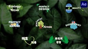 Videohive Ecology Titles for After Effects 51946694 Titles template preview