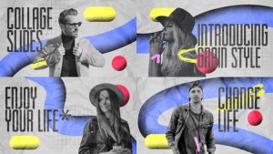 Videohive Collage Slides Video Displays template preview