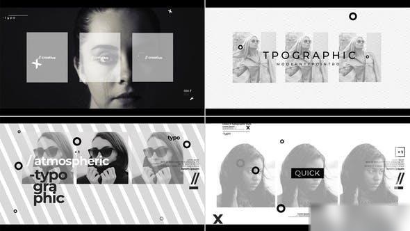 Videohive Modern Typographic Intro 37642533 Openers template preview