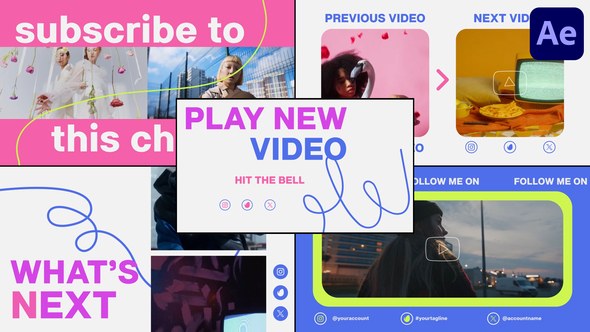 Videohive Stylish Youtube Slides | After Effects Openers template preview