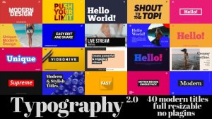 Videohive Animated Typography Titles Titles template preview