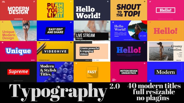 Videohive Animated Typography Titles Titles template preview
