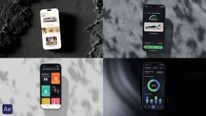 Videohive Smartphone Screen Dynamic Mobile App or Website Promo | Set of 5 Themes Product Promo template preview