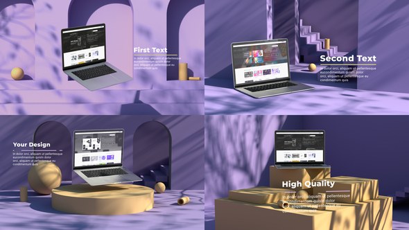 Videohive Website 3D promo Product Promo template preview