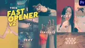Fast Opener Premiere Pro Premiere Pro template preview