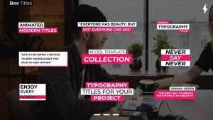 Videohive Box Text Titles | After Effects 51395037 Titles template preview