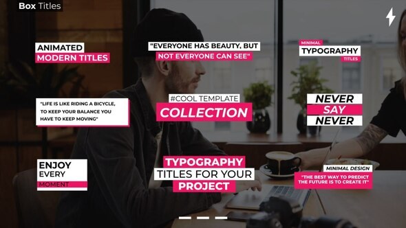 Videohive Box Text Titles | After Effects 51395037 Titles template preview