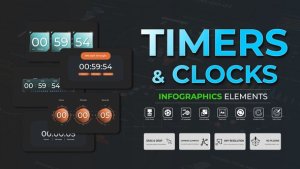 Videohive Infographic - Timers And Clocks Elements template preview