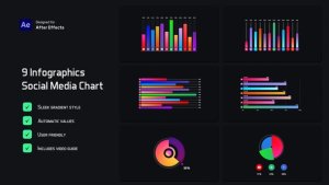 Videohive Social Media Chart Infographics Infographics template preview