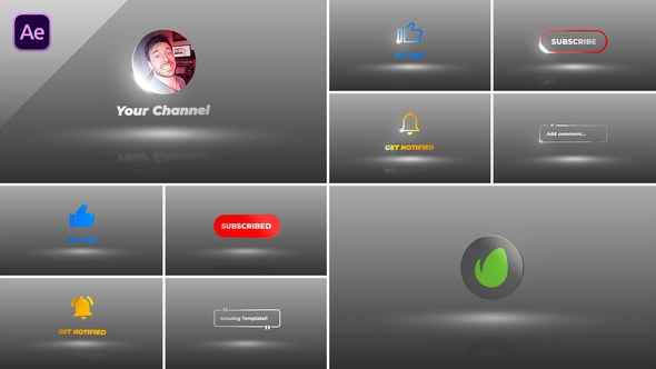Videohive Youtube Subscribe Channel 46901223 Elements template preview