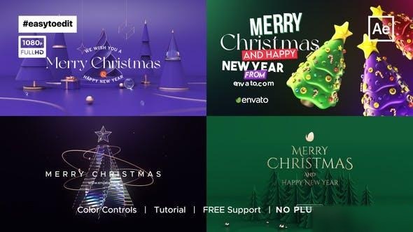 Videohive Christmas Greetings 41936297 Openers template preview