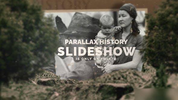 Videohive Parallax History Slideshow Openers template preview