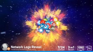 Videohive Network Logo Reveal Logo Stings template preview