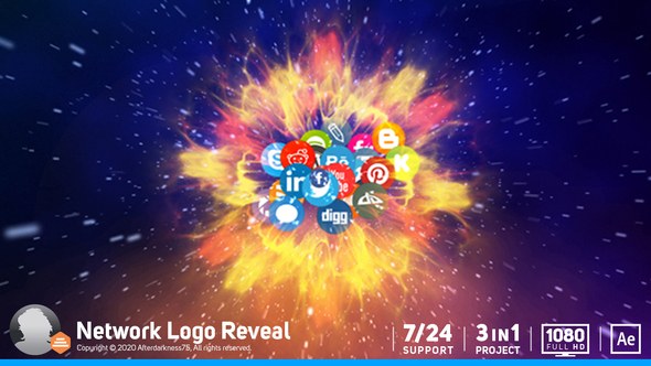 Videohive Network Logo Reveal Logo Stings template preview