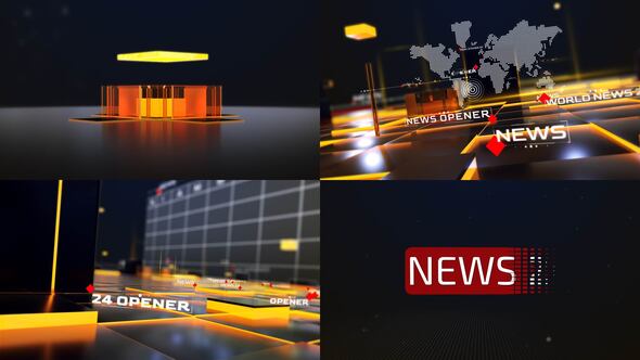 Videohive World News 53092858 Broadcast-packages template preview