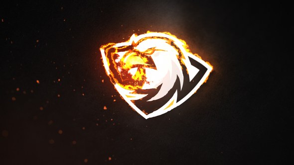 Videohive Fire Burn Logo Reveal Logo Stings template preview