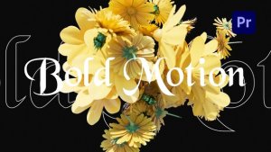 3D Floral Bloom Intro Premiere Pro template preview