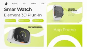 Videohive Smart Watch App Promo Product Promo template preview