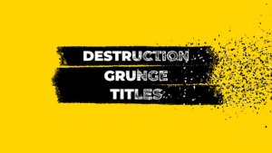 Videohive Destruction Grunge Titles Titles template preview