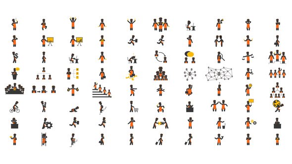 Videohive Chef Pictogram Elements template preview