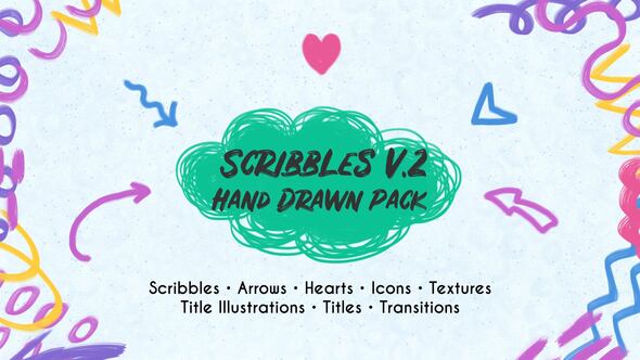 Videohive Scribbles v.2. Hand Drawn Pack Titles template preview