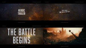 Videohive Epic Hero Cinematic Trailer Titles template preview
