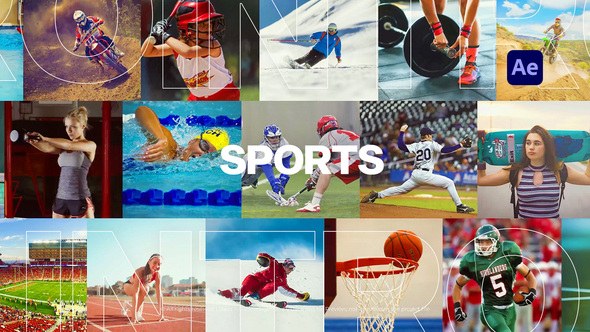 Videohive Mosaic Sport Logo Intro Openers template preview