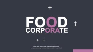 Videohive Food Corporate Presenation Product Promo template preview