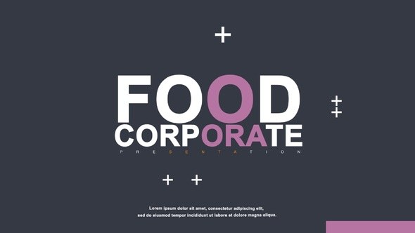 Videohive Food Corporate Presenation Product Promo template preview