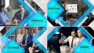 Company Presentation Video Displays template preview