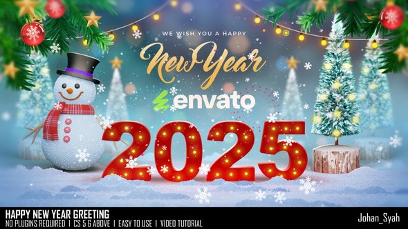 Videohive Happy New Year Greeting Openers template preview