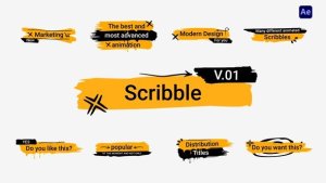 Videohive Scribble Titles | AE 60706067 Titles template preview