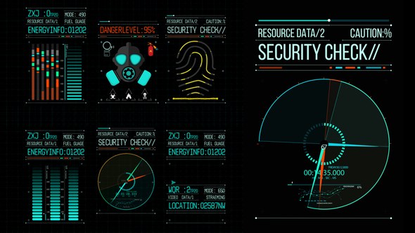Videohive HUD700 Info Boxes Elements template preview