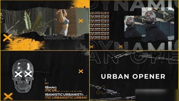 Videohive Dynamic Urban City Grunge Opener Openers template preview