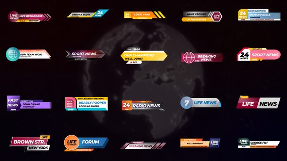 Videohive News Titles || After Effects Titles template preview