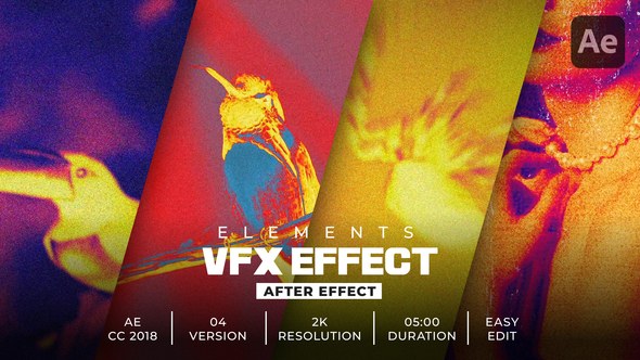 Infrared Effects Elements template preview