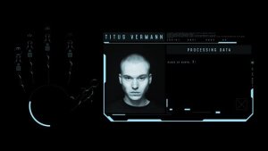 Videohive HUD One Hand Identification Infographics template preview