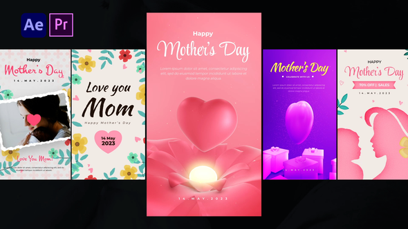 Videohive Mothers Day Instagram Stories Titles template preview