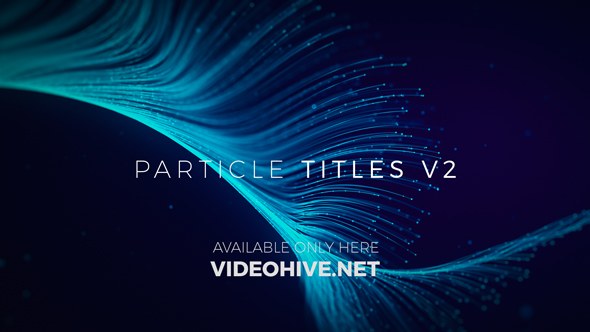 Particle Titles V2 Video Displays template preview